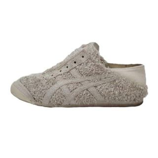 オニツカタイガー(Onitsuka Tiger)のasics Onitsuka Tiger(アシックス・オニツカタイガー) スニーカー 24.0 レディース - ライトグレー 紐なしスニーカー (スリッポン) 化学繊維(スニーカー)