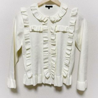 TO BE CHIC - TO BE CHIC(トゥービーシック) カーディガン サイズ2 M レディース美品  - アイボリー 長袖/フリル