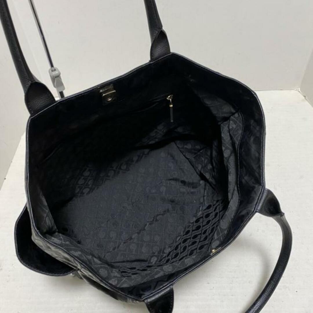 GHERARDINI(ゲラルディーニ)のGHERARDINI(ゲラルディーニ) トートバッグ - 黒 PVC(塩化ビニール)×レザー レディースのバッグ(トートバッグ)の商品写真