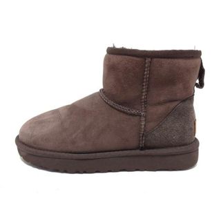 アグ(UGG)のUGG(アグ) ショートブーツ 23 レディース クラシックミニ2 1016222 ダークブラウン ムートン(ブーツ)