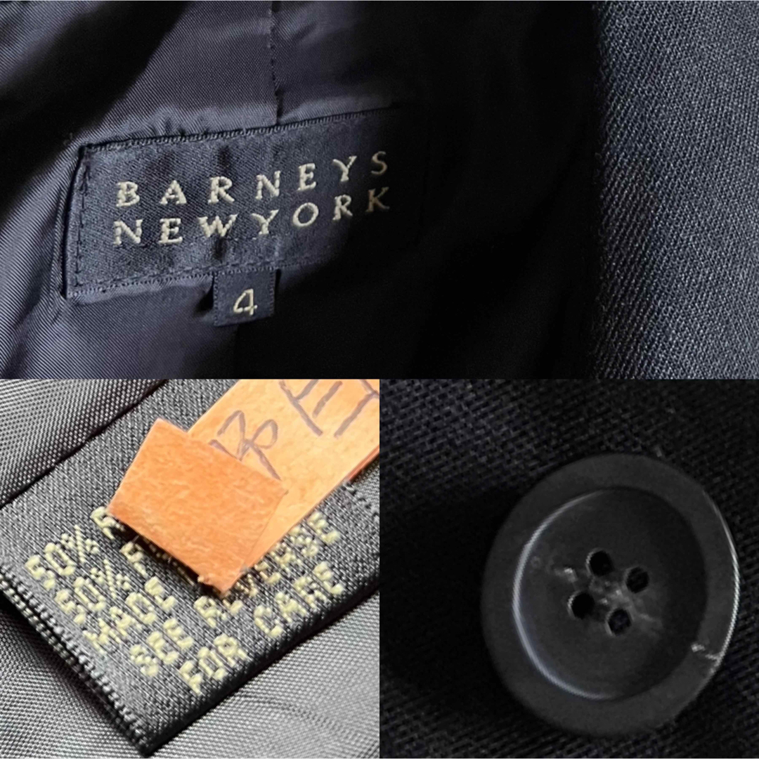 BARNEYS NEW YORK(バーニーズニューヨーク)のバーニーズニューヨーク　ステンカラー　品格　上質　上品　ジャケットM 4 グレー レディースのジャケット/アウター(テーラードジャケット)の商品写真