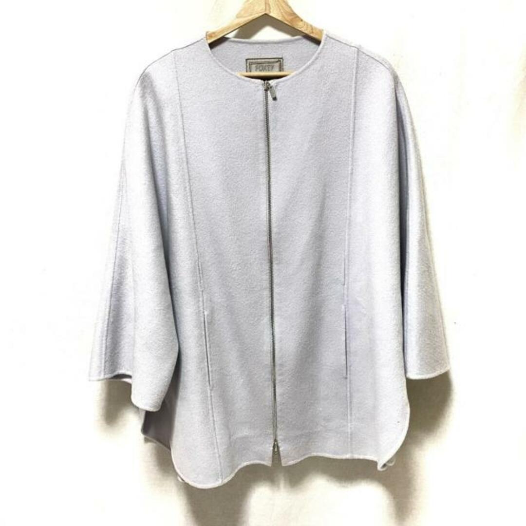 FOXEY(フォクシー)のFOXEY(フォクシー) コート レディース美品  - ライトパープル 長袖/カシミヤ/ジップアップ/BOUTIQUE/秋/冬 レディースのジャケット/アウター(その他)の商品写真