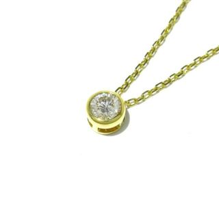 ミキモト(MIKIMOTO)のmikimoto(ミキモト) ネックレス美品  - K18YG×ダイヤモンド 1Pダイヤ/ダイヤ0.31カラット(ネックレス)