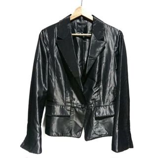 ランバンコレクション(LANVIN COLLECTION)のLANVIN COLLECTION(ランバンコレクション) ジャケット サイズ40 M レディース美品  - 黒×ダークグレー 長袖/春/秋(その他)