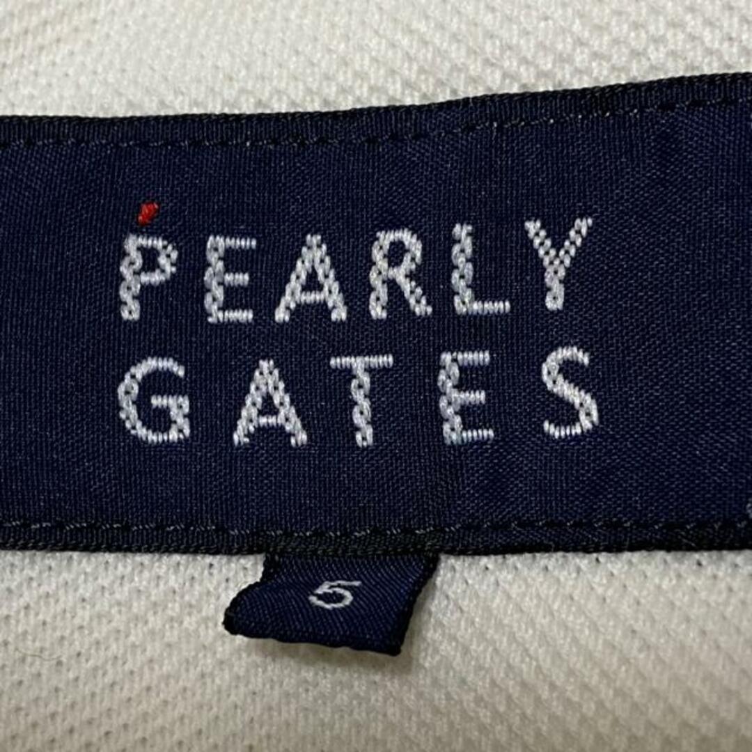 PEARLY GATES(パーリーゲイツ)のPEARLY GATES(パーリーゲイツ) 半袖ポロシャツ サイズ5 XL メンズ 053-1260001 白×黒 Disneyコラボ/ミッキーマウス/DOUBLE BOGEY メンズのトップス(ポロシャツ)の商品写真