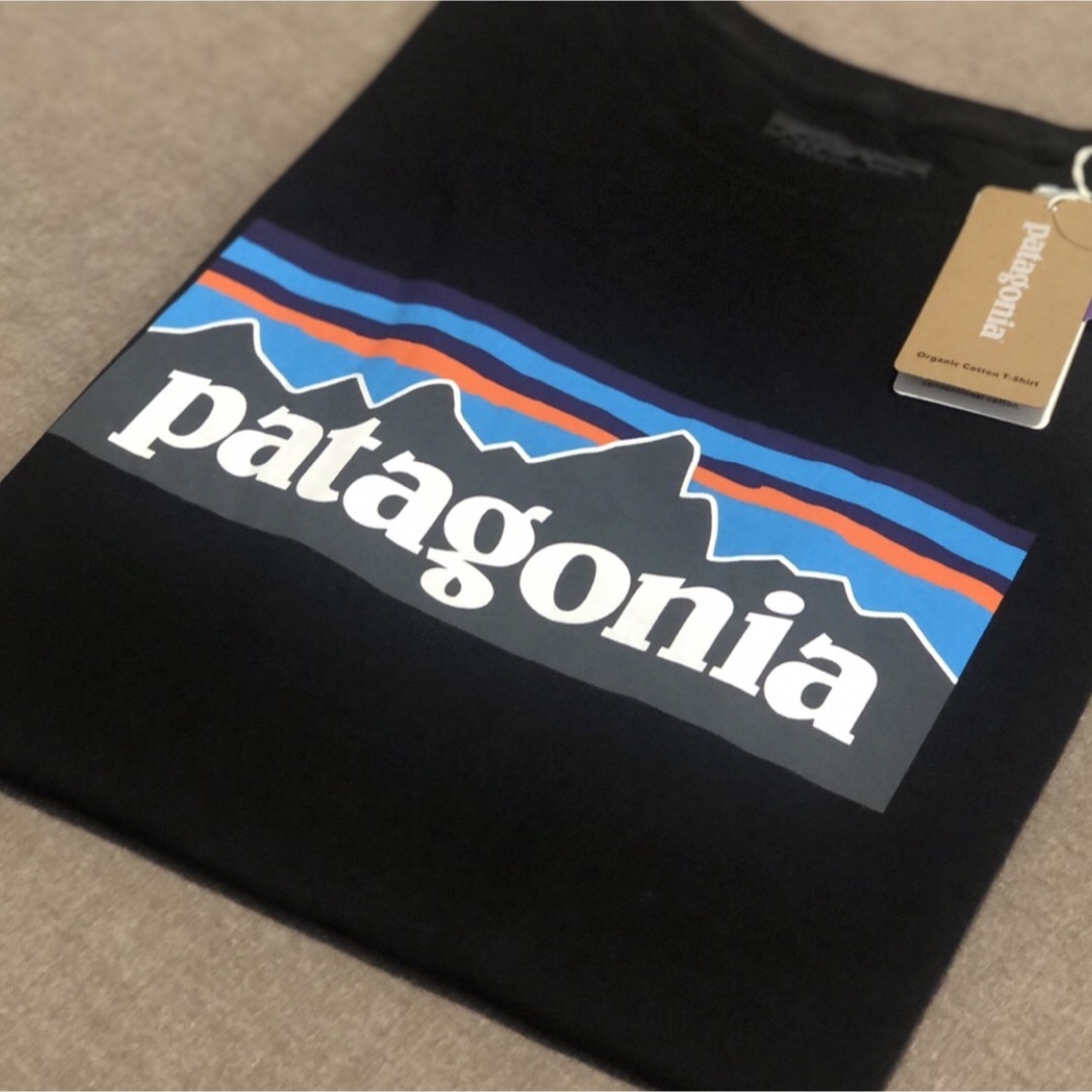 patagonia(パタゴニア)のパタゴニア 【patagonia】ボーイズ ロゴ Tシャツ・登山・キャンプ レディースのトップス(Tシャツ(半袖/袖なし))の商品写真