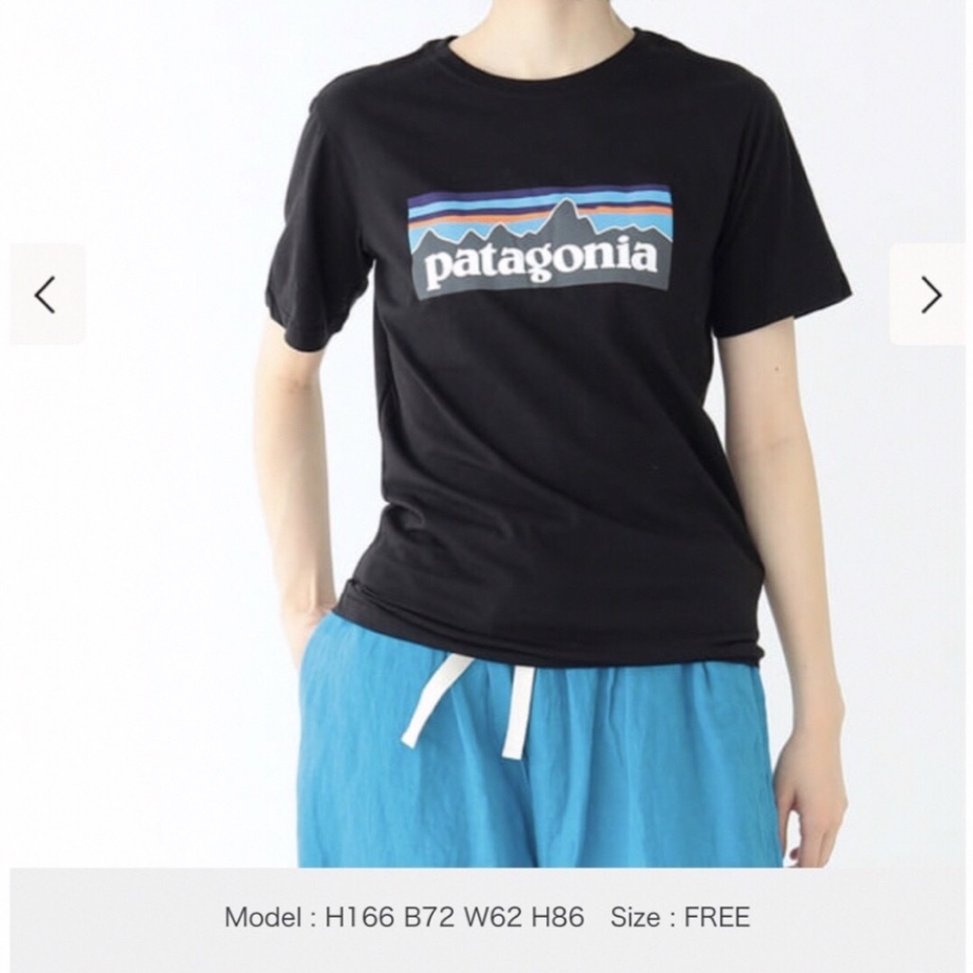 patagonia(パタゴニア)のパタゴニア 【patagonia】ボーイズ ロゴ Tシャツ・登山・キャンプ レディースのトップス(Tシャツ(半袖/袖なし))の商品写真