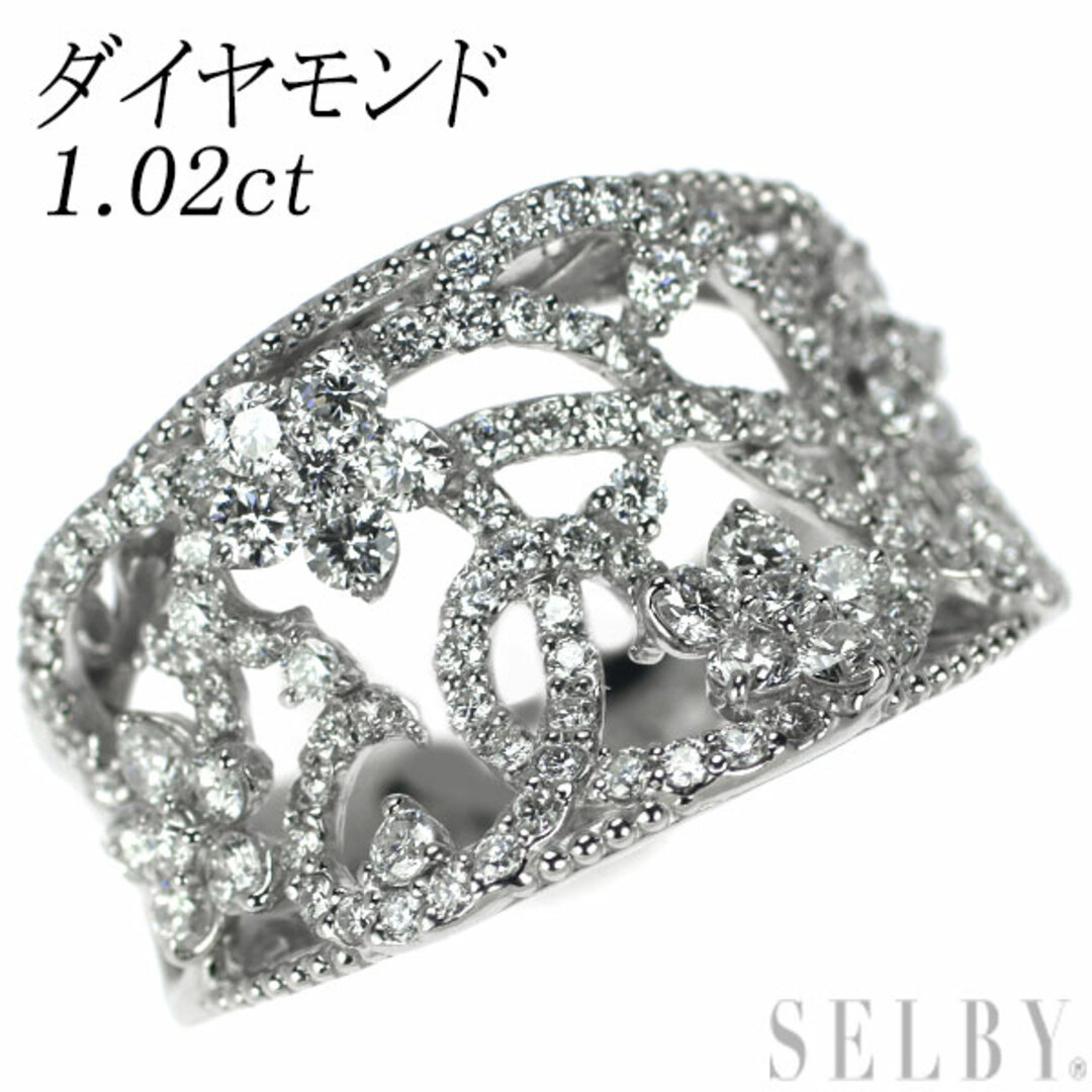 Pt900 ダイヤモンド リング 1.02ct レディースのアクセサリー(リング(指輪))の商品写真