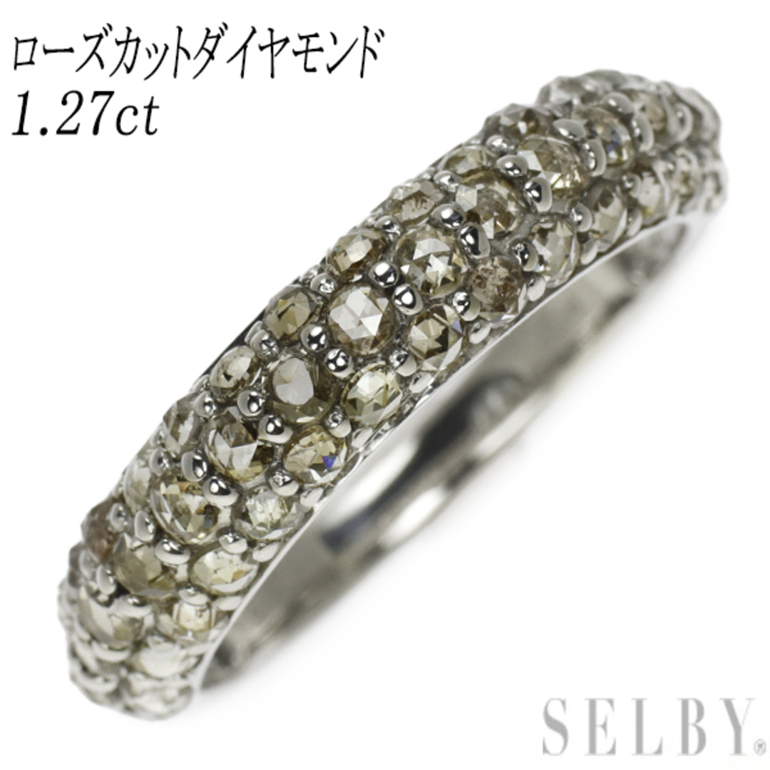 Pt900 ローズカット ダイヤモンド リング 1.27ct レディースのアクセサリー(リング(指輪))の商品写真