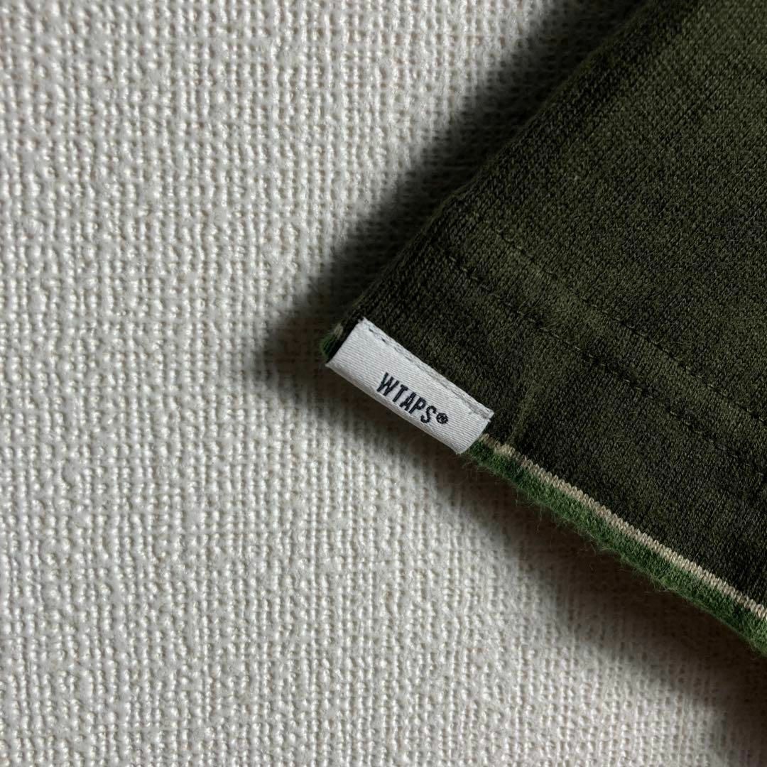 W)taps(ダブルタップス)の【美品】WTAPS　ダブルタップス　ワンポイント刺繍ロゴ　ボーダー　Tシャツ メンズのトップス(Tシャツ/カットソー(半袖/袖なし))の商品写真