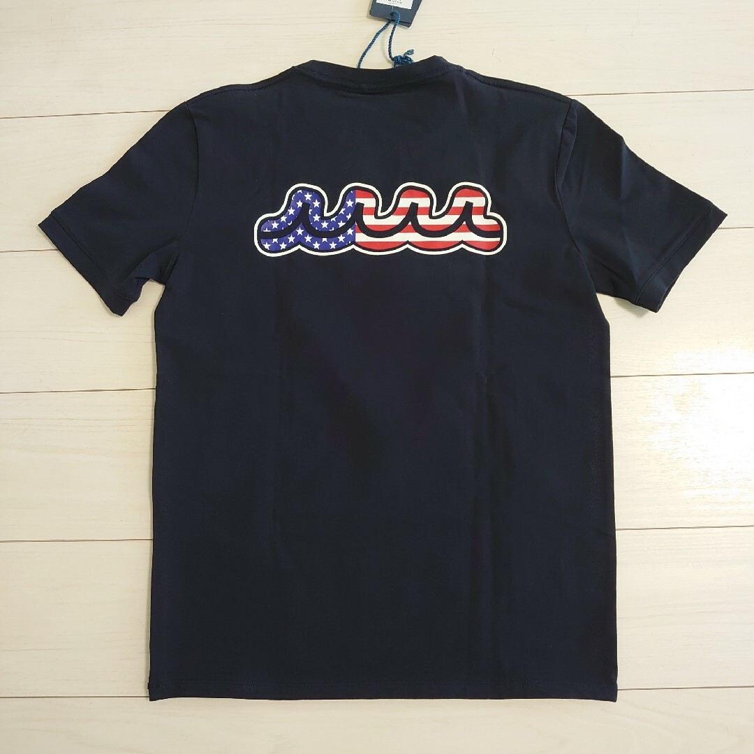 muta(ムータ)の新品 muta MARINE US WAVE Tシャツ ネイビー М レディースのトップス(Tシャツ(半袖/袖なし))の商品写真