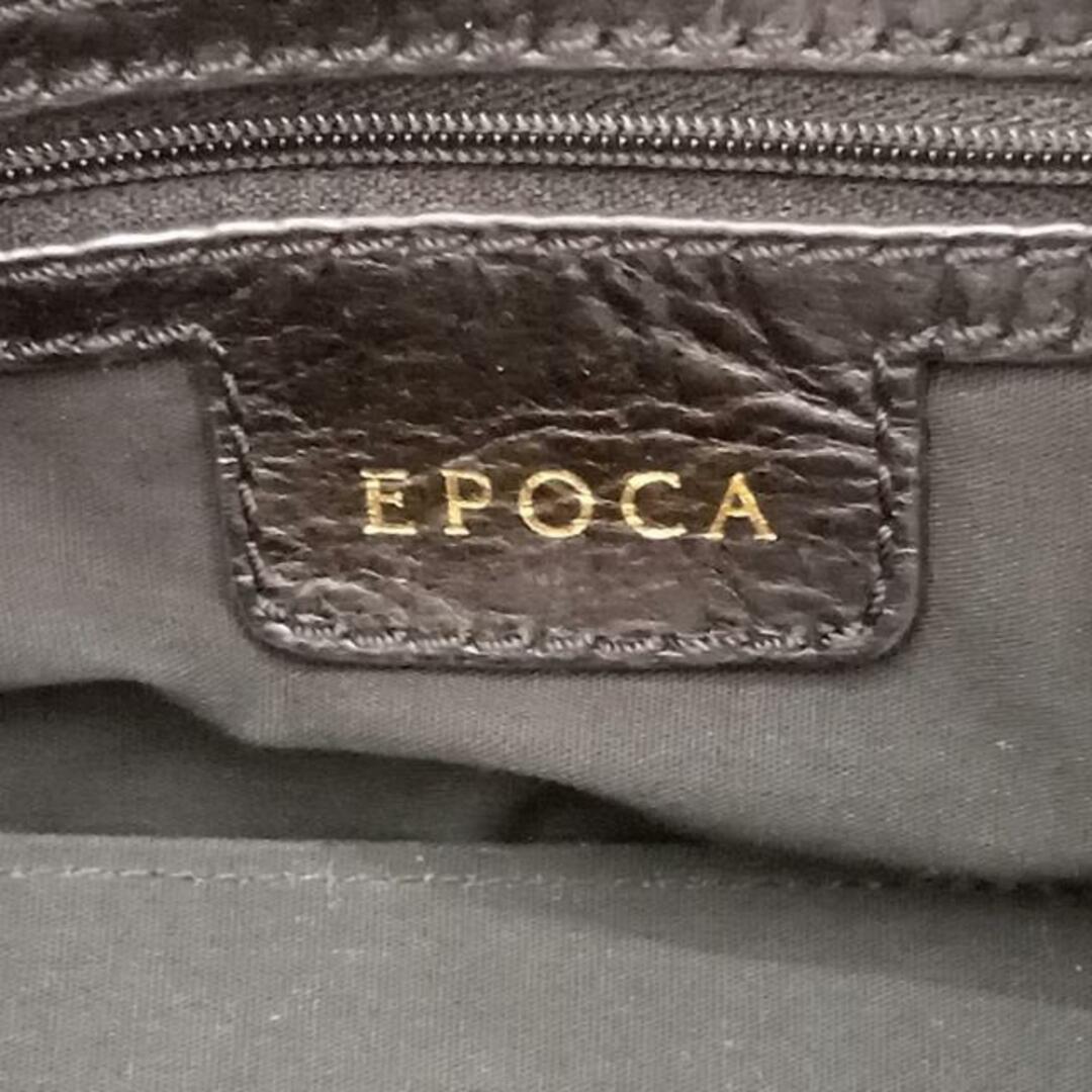 EPOCA(エポカ)のEPOCA(エポカ) ハンドバッグ - ライトブラウン×黒 編み込み/レース ストロー×化学繊維×レザー レディースのバッグ(ハンドバッグ)の商品写真