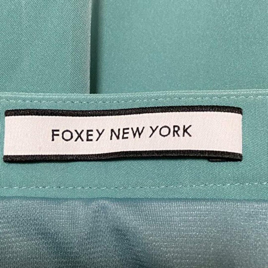 FOXEY NEW YORK(フォクシーニューヨーク) スカート サイズ38 M レディース - ライトグリーン ひざ丈/プリーツ レディースのスカート(その他)の商品写真