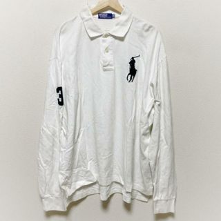 ポロラルフローレン(POLO RALPH LAUREN)のPOLObyRalphLauren(ポロラルフローレン) 長袖ポロシャツ サイズXXL XL メンズ ビッグポニー 白(ポロシャツ)