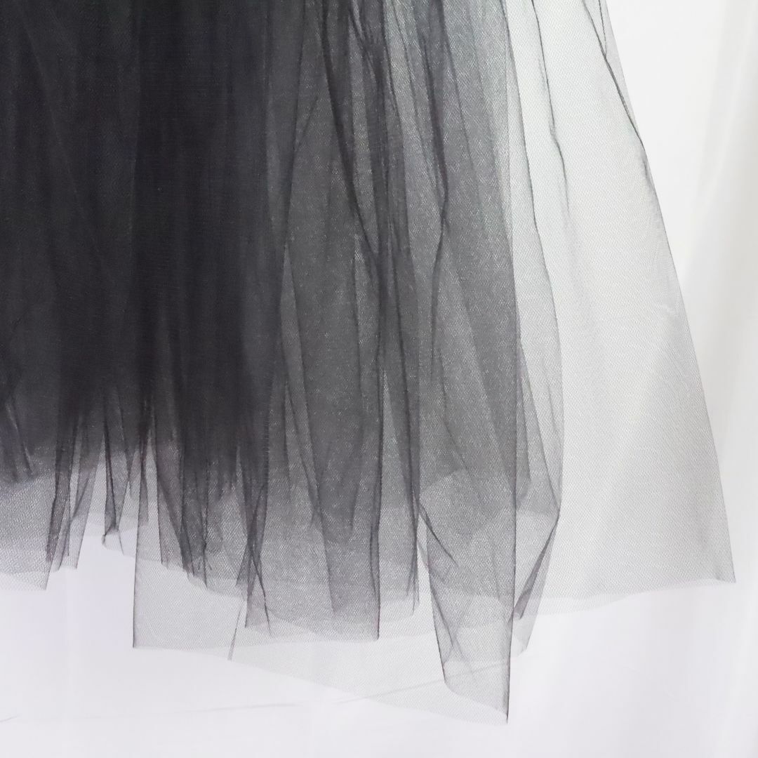 LIMI feu(リミフゥ)のLIMI feu　リミ フゥ　チュールスカート　黒　Ⅿ　タグ付き レディースのスカート(ロングスカート)の商品写真