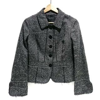 ランバンコレクション(LANVIN COLLECTION)のLANVIN COLLECTION(ランバンコレクション) ジャケット サイズ36 S レディース - ダークグレー×白×黒 長袖/春/秋(その他)