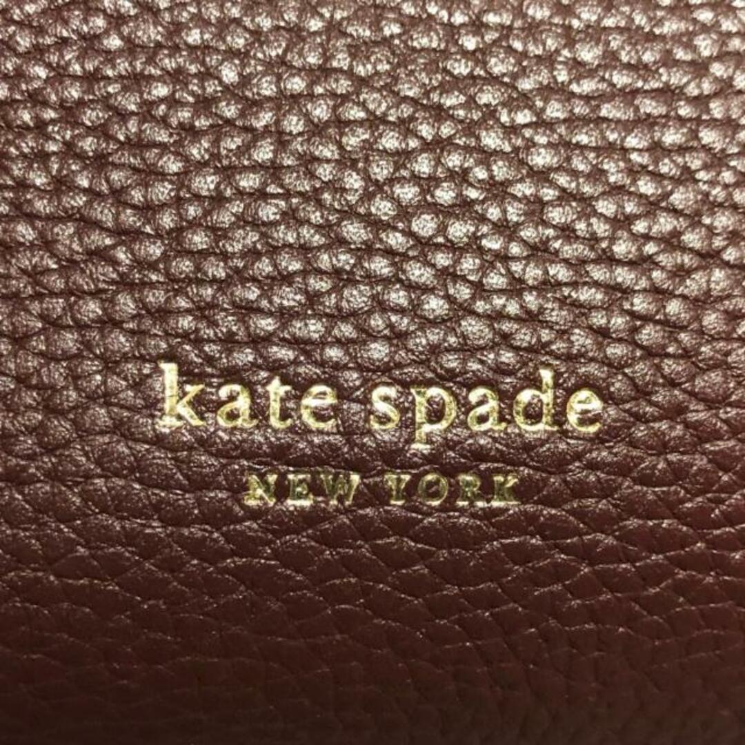 kate spade new york(ケイトスペードニューヨーク)のKate spade(ケイトスペード) ハンドバッグ美品  - PXRUA198 ブラウン×アイボリー×ダークネイビー レザー レディースのバッグ(ハンドバッグ)の商品写真