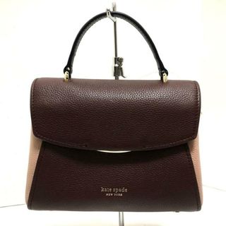 kate spade new york - Kate spade(ケイトスペード) ハンドバッグ美品  - PXRUA198 ブラウン×アイボリー×ダークネイビー レザー