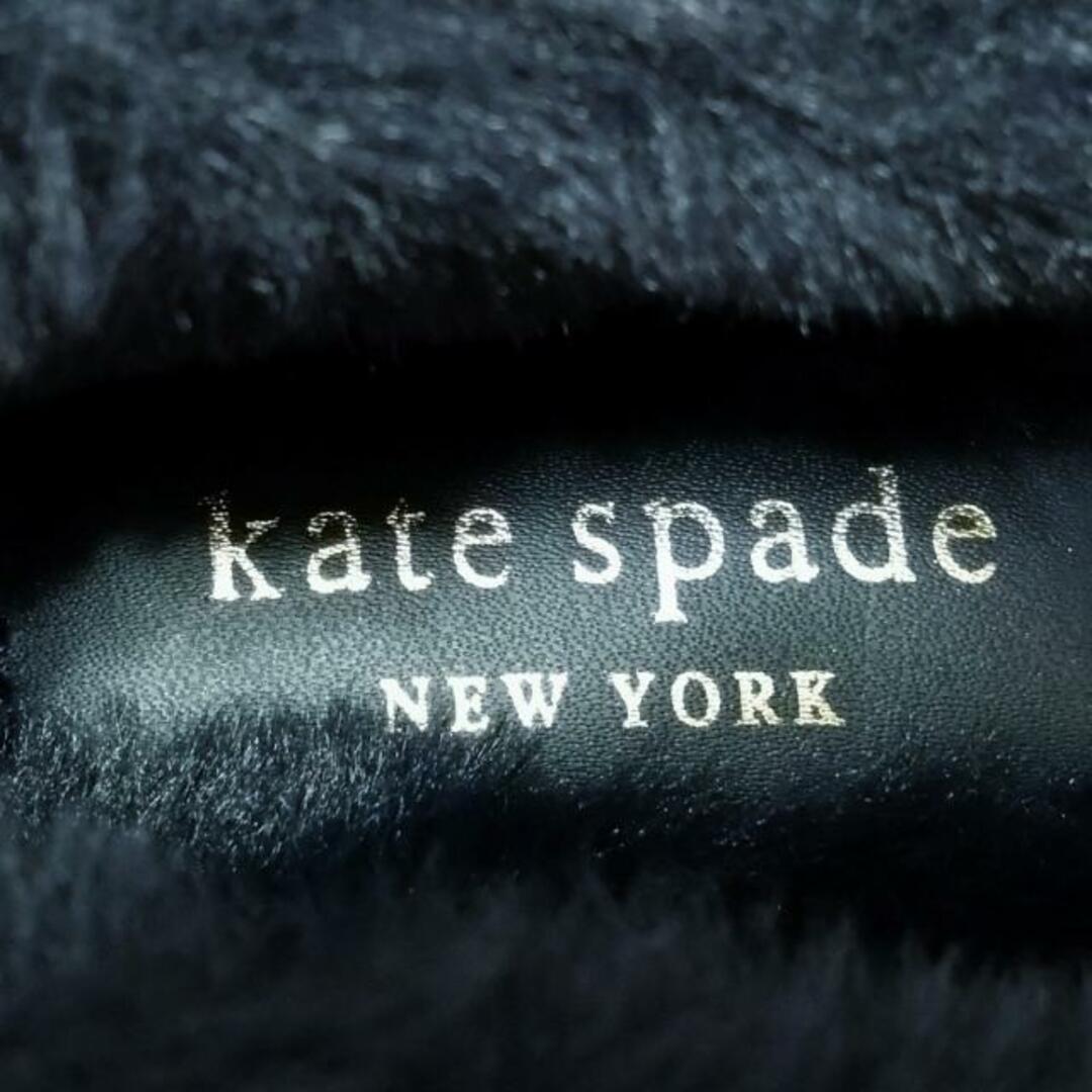 kate spade new york(ケイトスペードニューヨーク)のKate spade(ケイトスペード) 靴 レディース美品  - ダークネイビー×ライトピンク スリッパ／ルームシューズ/ドット柄 化学繊維×フェイクファー レディースの靴/シューズ(その他)の商品写真