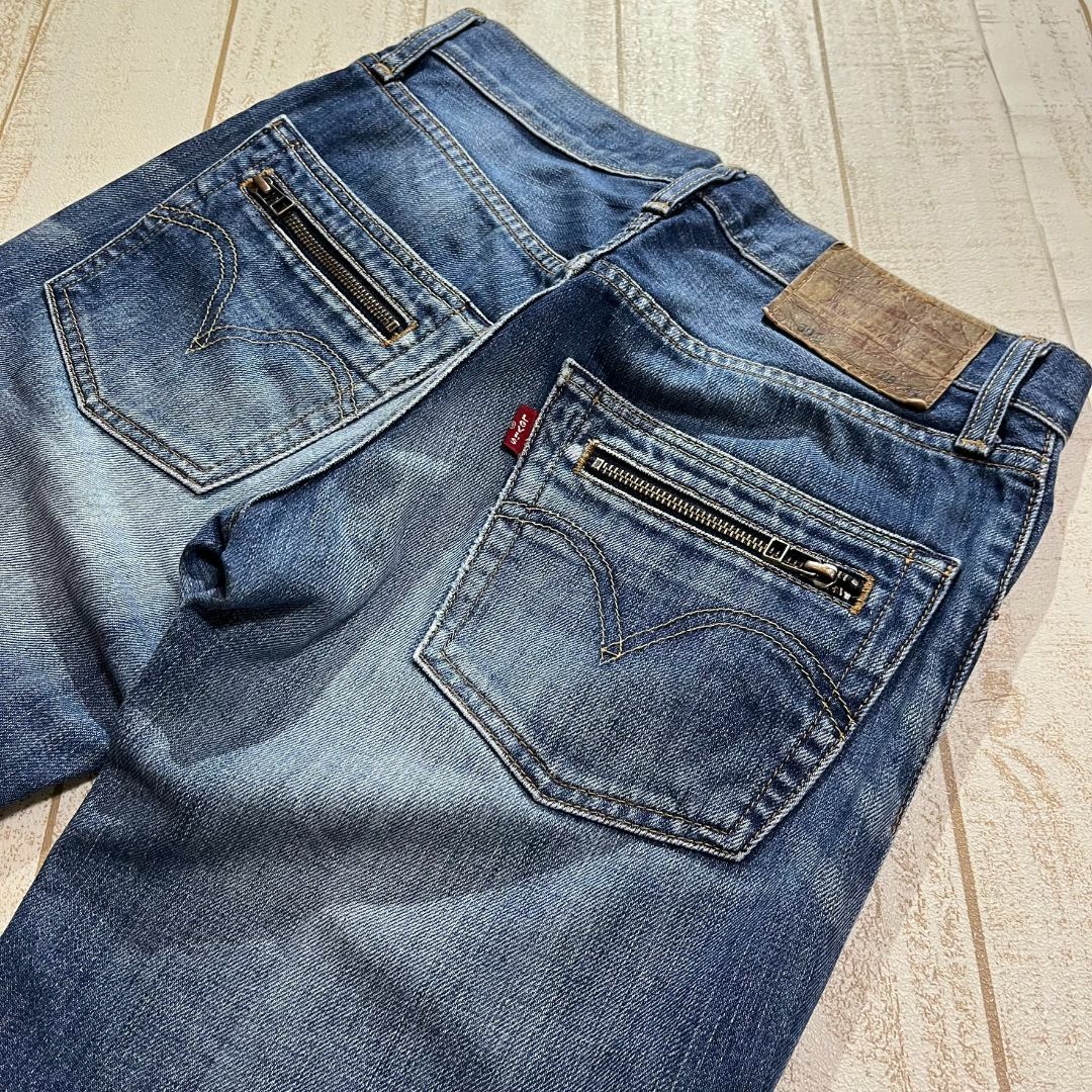 Levi's(リーバイス)の【Levi's】 リーバイス 502 ストレートデニムパンツ 28インチ ブルー メンズのパンツ(デニム/ジーンズ)の商品写真