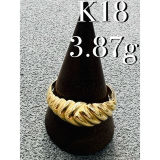 【金爆高騰中】K18 リング 約3.87g 約15号 ゴールドGOLD(リング(指輪))