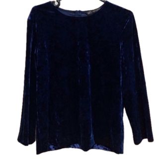 ザラ(ZARA)のZARA  ベロアトップス(カットソー(長袖/七分))