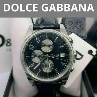 ドルチェアンドガッバーナ(DOLCE&GABBANA)の定価9万円 ドルチェ＆ガッバーナ　クロノグラフ　腕時計　メンズ　動作品(腕時計(アナログ))