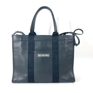 バレンシアガ(Balenciaga)のバレンシアガ BALENCIAGA ハードウェア  671400 ロゴ 2WAY ハンドバッグ ショルダーバッグ 斜め掛け 肩掛け トートバッグ レザー ブラック(トートバッグ)