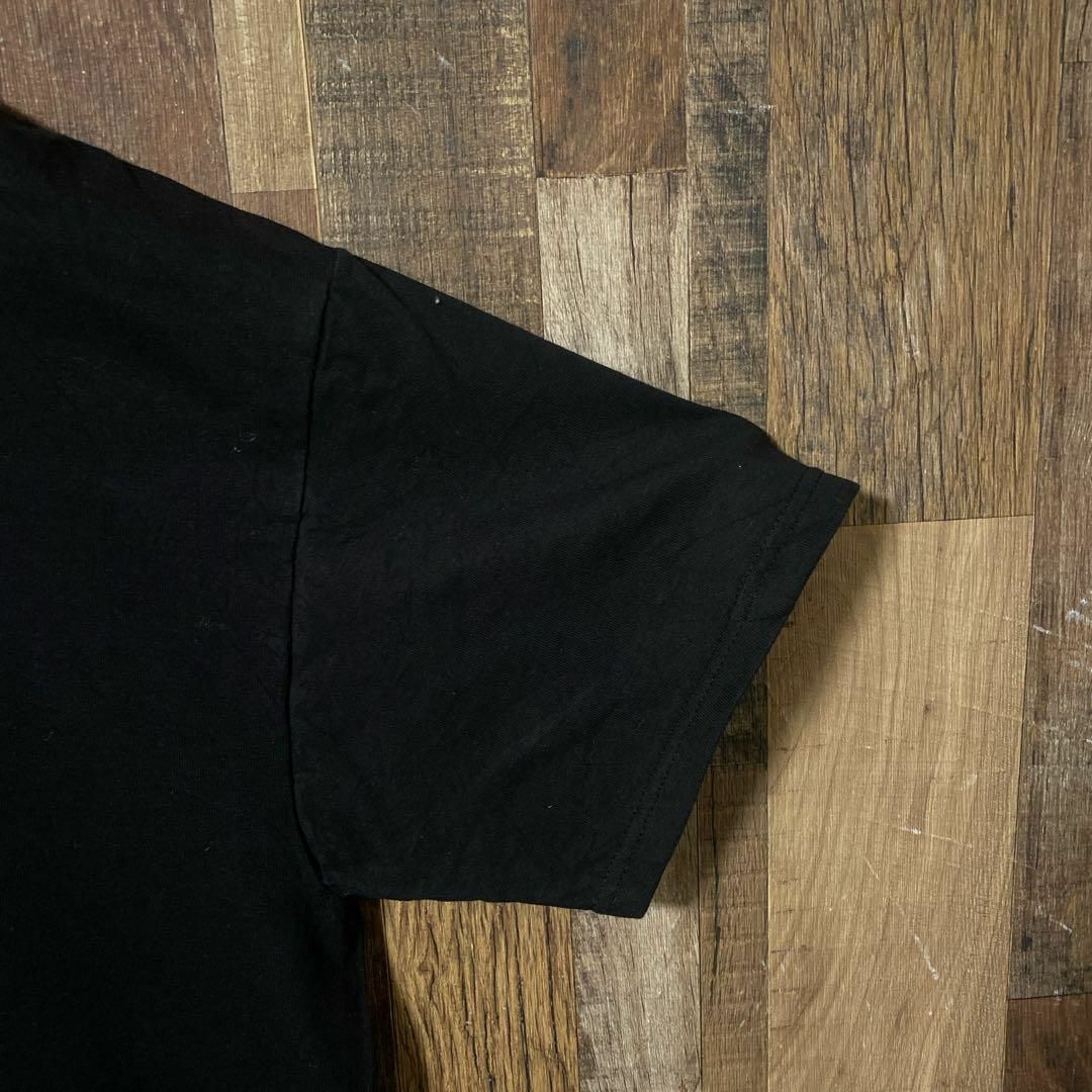 ブラック メンズ tシャツ バイカー アニマル プリント M 古着 半袖 メンズのトップス(Tシャツ/カットソー(半袖/袖なし))の商品写真