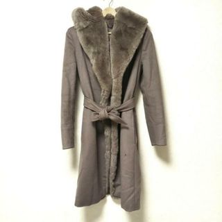 マックスマーラ(Max Mara)のMax Mara(マックスマーラ) コート サイズ38 S レディース - グレーベージュ 長袖/ファー/冬(その他)