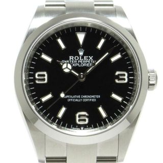 ロレックス(ROLEX)のROLEX(ロレックス) 腕時計新品同様  エクスプローラー1 124270 メンズ SS/ランダムルーレット/13コマ(フルコマ)/2024.03 黒(その他)