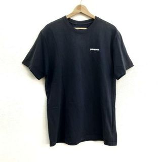 パタゴニア(patagonia)のPatagonia(パタゴニア) 半袖Tシャツ サイズL メンズ美品  - ダークネイビー クルーネック(Tシャツ/カットソー(半袖/袖なし))