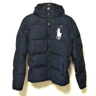 POLO RALPH LAUREN - POLObyRalphLauren(ポロラルフローレン) ダウンジャケット サイズXS レディース美品  ビッグポニー ダークネイビー×ブルー×白 冬物