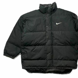 ナイキ(NIKE)の【Nike】90s ナイキブラックダウンジャケット　白タグ00s XLサイズ(ダウンジャケット)