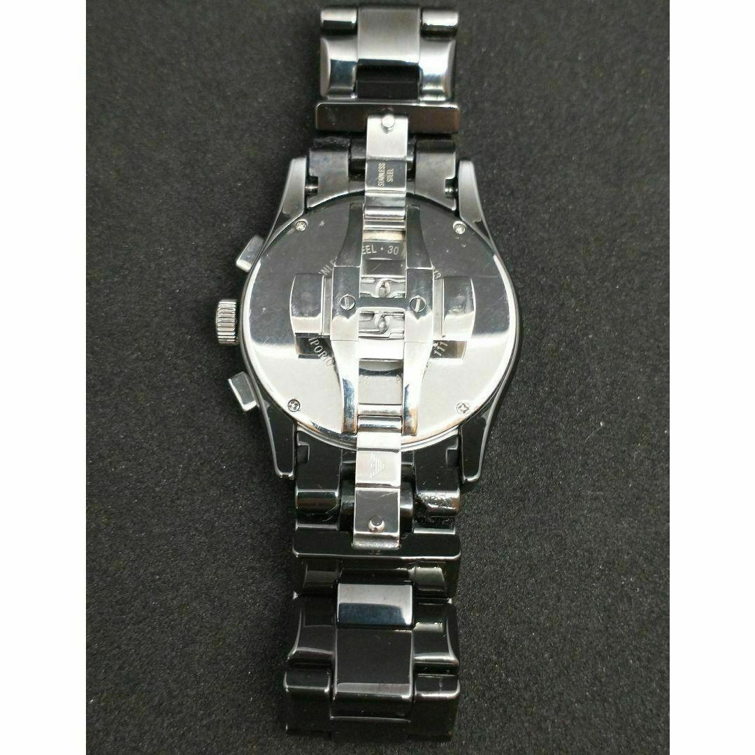 Emporio Armani(エンポリオアルマーニ)の動作品　エンポリオアルマーニ　腕時計　セラミック　ARMANI　黒 時計 メンズの時計(腕時計(アナログ))の商品写真