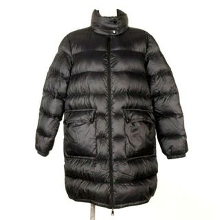 モンクレール(MONCLER)のMONCLER(モンクレール) ダウンコート サイズ1 S レディース ABRICOTIER 黒 長袖/ジップアップ/冬 ダウン、ナイロン(ダウンコート)