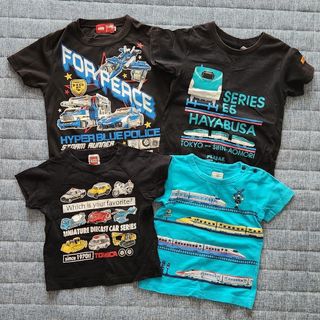 Takara Tomy - 90～100　トミカ　プラレール　ユニクロ　Tシャツ　まとめ売り　おまけ付き