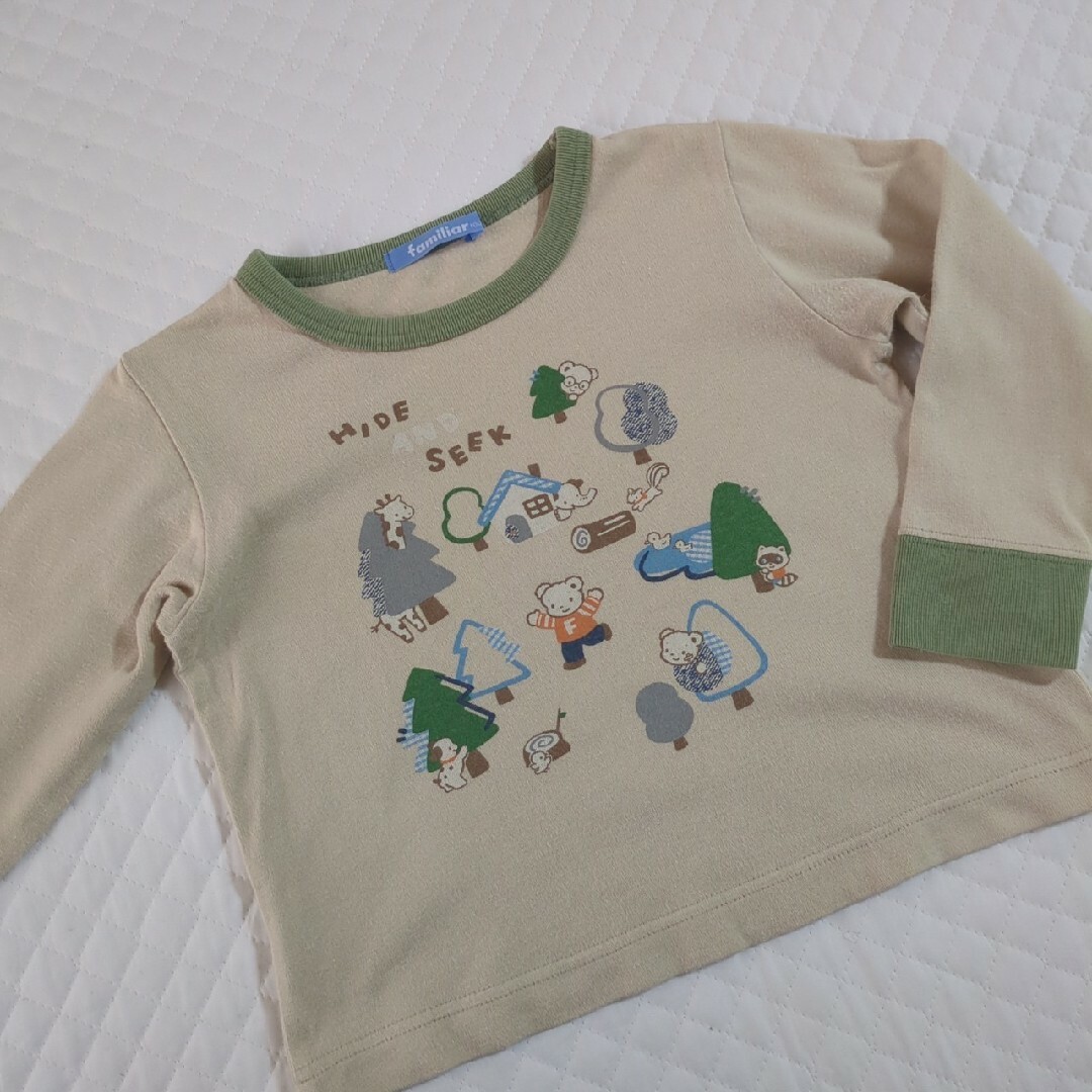 familiar(ファミリア)のファミリア　100 ロンティー　ティーシャツ　長袖 キッズ/ベビー/マタニティのキッズ服男の子用(90cm~)(Tシャツ/カットソー)の商品写真