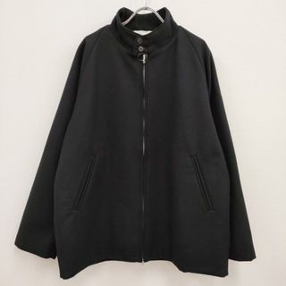 エイトン(ATON)のATON 新品 JKAGSW0903 SUPER160s DOUBLE SAXONY HARRINGTON 定価104500円 サイズ04 ブルゾン 23AW ブラック メンズ エイトン【中古】4-0330T♪(ブルゾン)