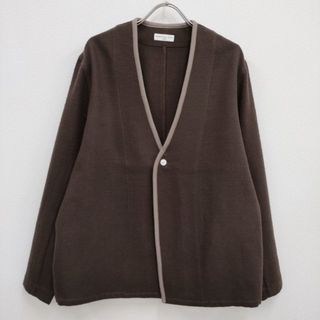 AQUELLOS OJOS VERDES 新品 SC-10-9 Tyrolean cardigan 3 チロリアンカーディガン 23AW 茶 メンズ アケヨスオホスヴェルデス【中古】4-0330T♪(カーディガン)