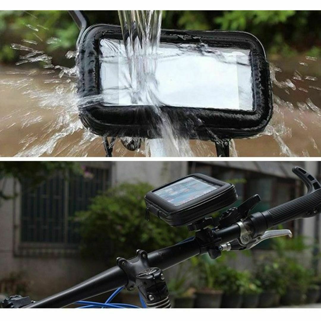 スマホホルダー防水 自転車 バイク スマホ/家電/カメラのスマホアクセサリー(その他)の商品写真