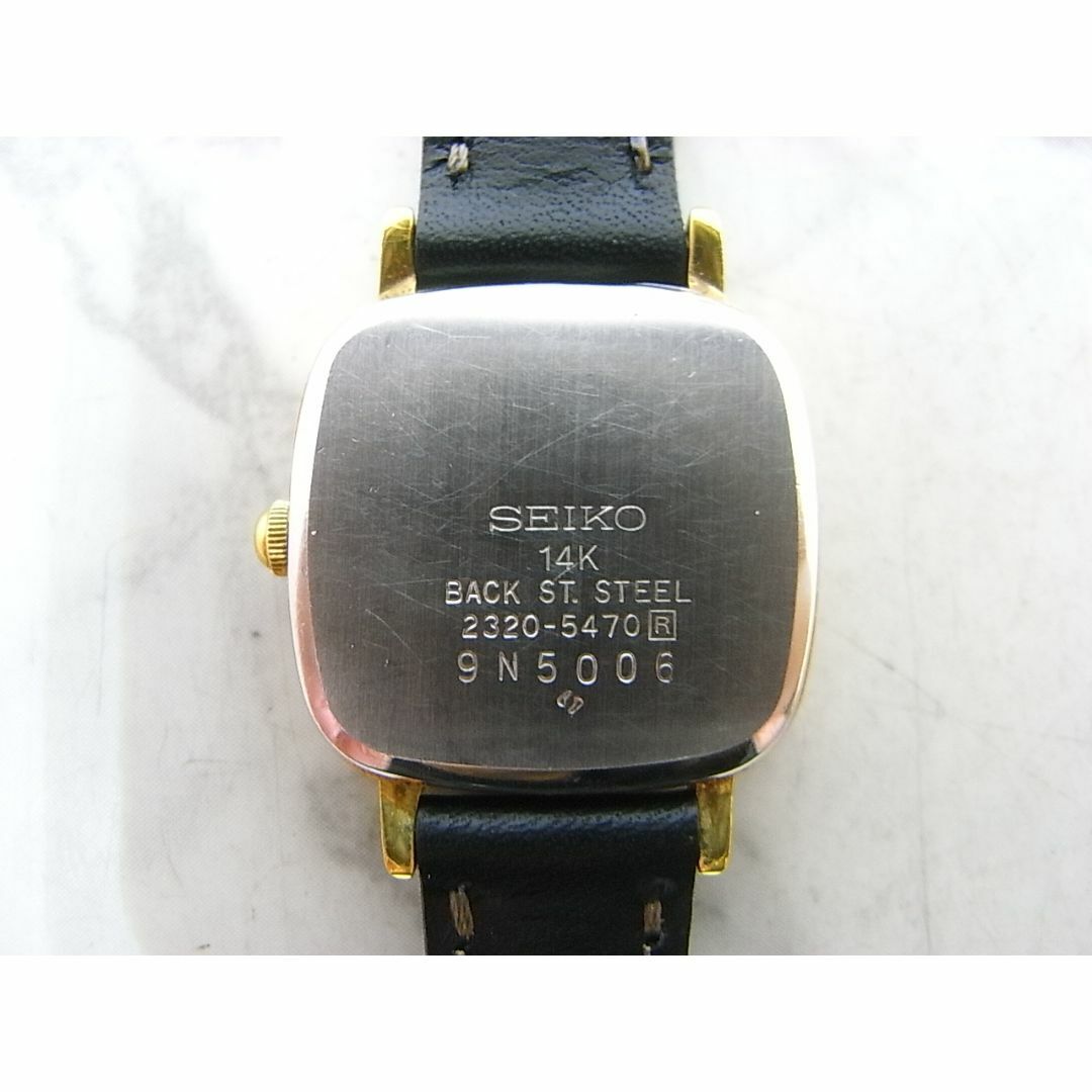 SEIKO(セイコー)のセイコー　SEIKO　14K（金ケース)　スクエア　レディース　ウォッチ レディースのファッション小物(腕時計)の商品写真
