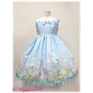 アンジェリックプリティー(Angelic Pretty)の【最終値下げ】♡Happy Garden ハイウエストJSK ♡(ひざ丈ワンピース)