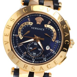 ヴェルサーチ(VERSACE)のヴェルサーチ VERSACE 23C80D999 クロノグラフ クォーツ メンズ 美品 箱・保証書付き_809191(腕時計(アナログ))