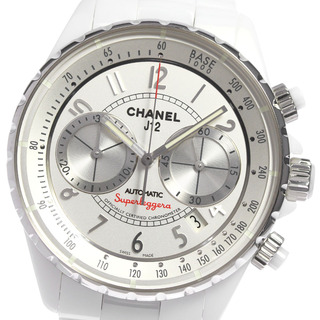 シャネル(CHANEL)のシャネル CHANEL H3410 J12 スーパーレッジェーラ クロノグラフ 自動巻き メンズ 良品 _791229(腕時計(アナログ))