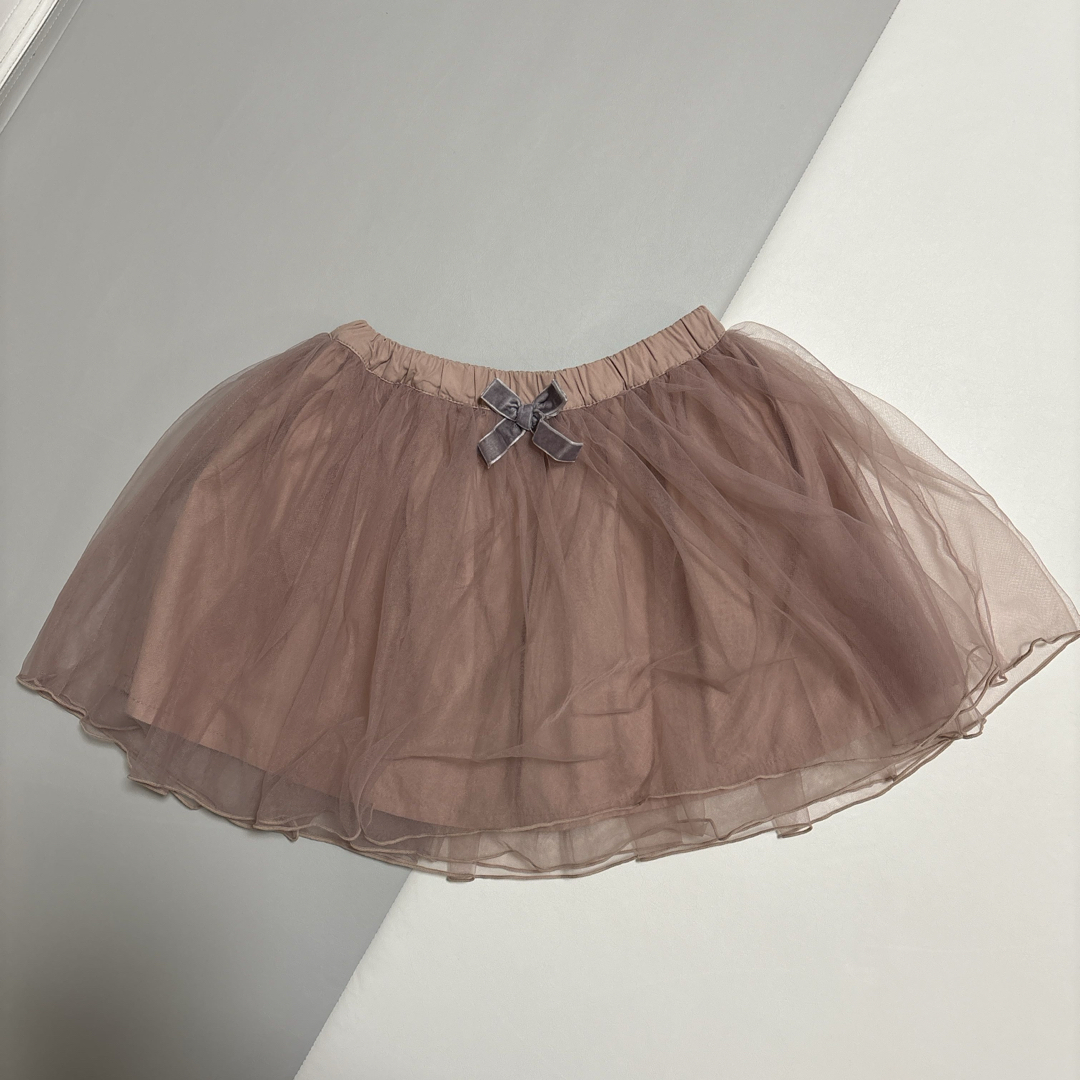 petit main(プティマイン)のpetit main チュールスカート　ピンク キッズ/ベビー/マタニティのキッズ服女の子用(90cm~)(スカート)の商品写真