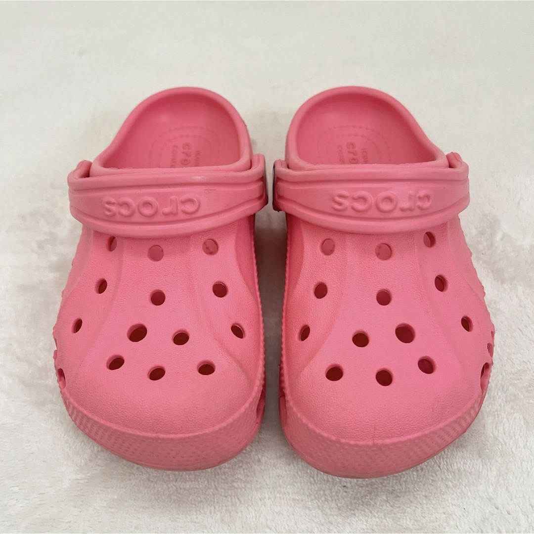 crocs(クロックス)のクロックス　サンダル　ピンク　c10 17cm キッズ/ベビー/マタニティのキッズ靴/シューズ(15cm~)(サンダル)の商品写真