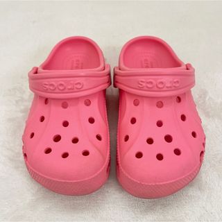 クロックス(crocs)のクロックス　サンダル　ピンク　c10 17cm(サンダル)