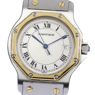 カルティエ(Cartier)のカルティエ CARTIER W2001583 サントスオクタゴン LM YGコンビ デイト クォーツ メンズ _811322(腕時計(アナログ))