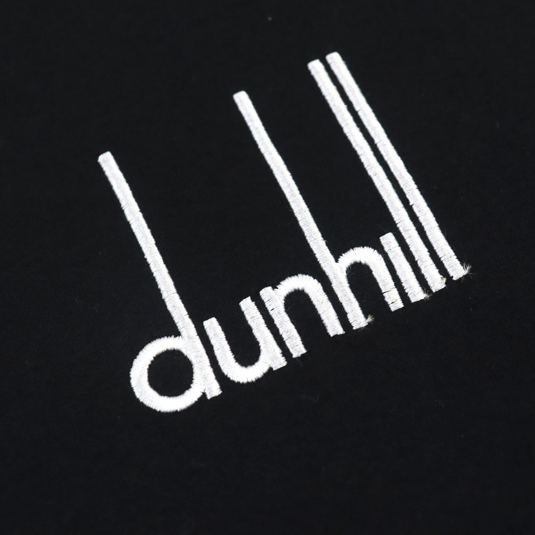 Dunhill(ダンヒル)の美品○Dunhill ダンヒル コットン100% ロゴ刺繍 クルーネック ショートスリーブ 半袖Ｔシャツ/カットソー ブラック XS イタリア製 正規品 メンズ メンズのトップス(Tシャツ/カットソー(半袖/袖なし))の商品写真